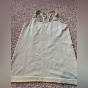 lululemon run siwftly tank neon yellow 10